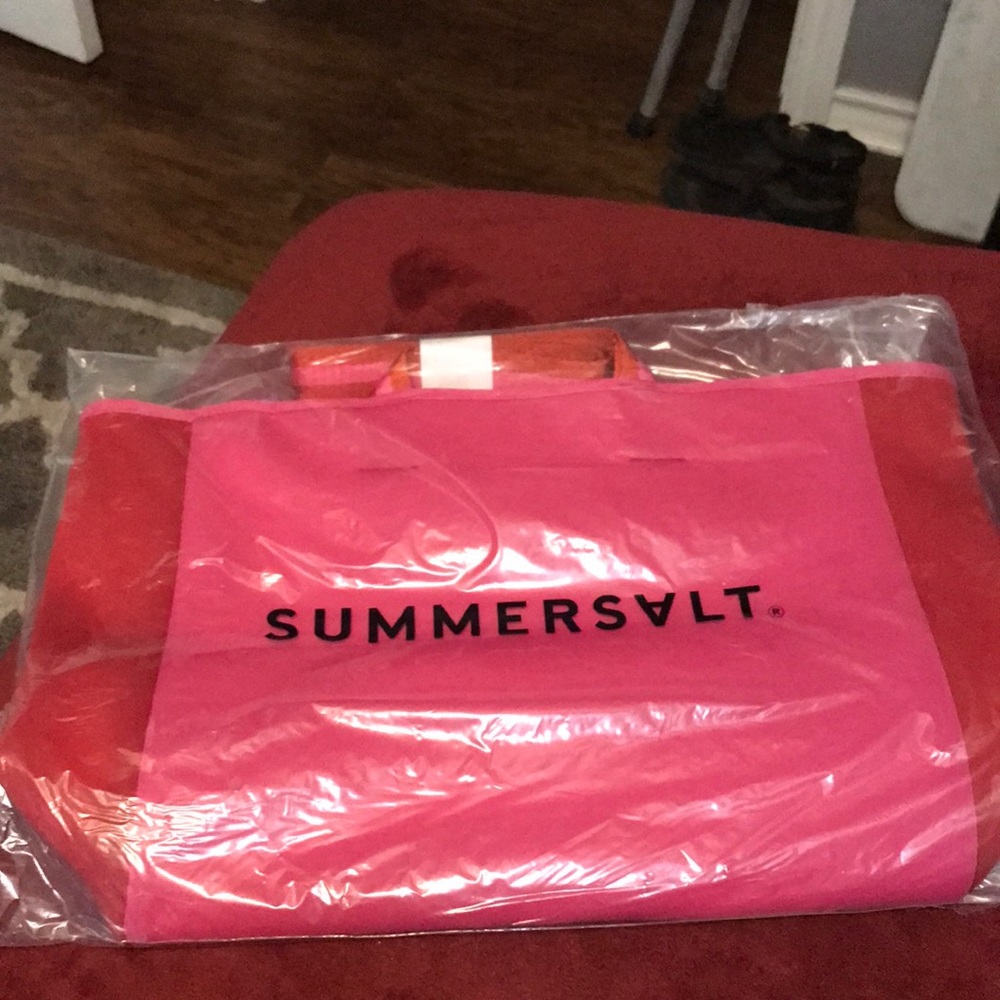 Summersalt pink and red summer tote!